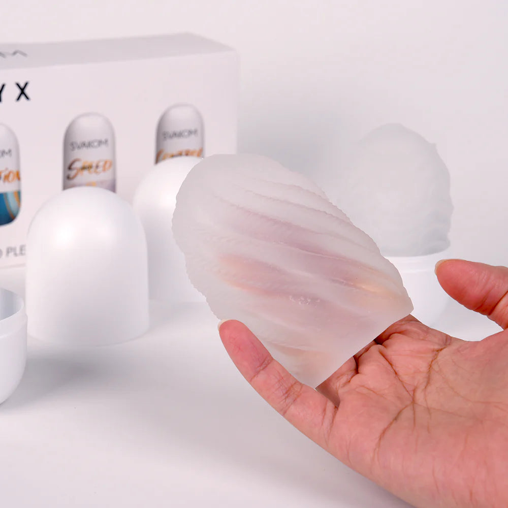 HEDY X(ヘディ エックス)肉厚感MAX!処女淫穴 手コキ両面繰り返し非貫通オナホ - SVAKOM Japan