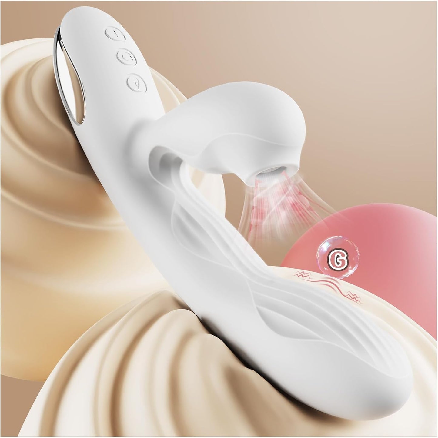 SVAKOM Eria【白い・恋人】 吸引バイブ Gスポットタッピング刺激 - SVAKOM Japan