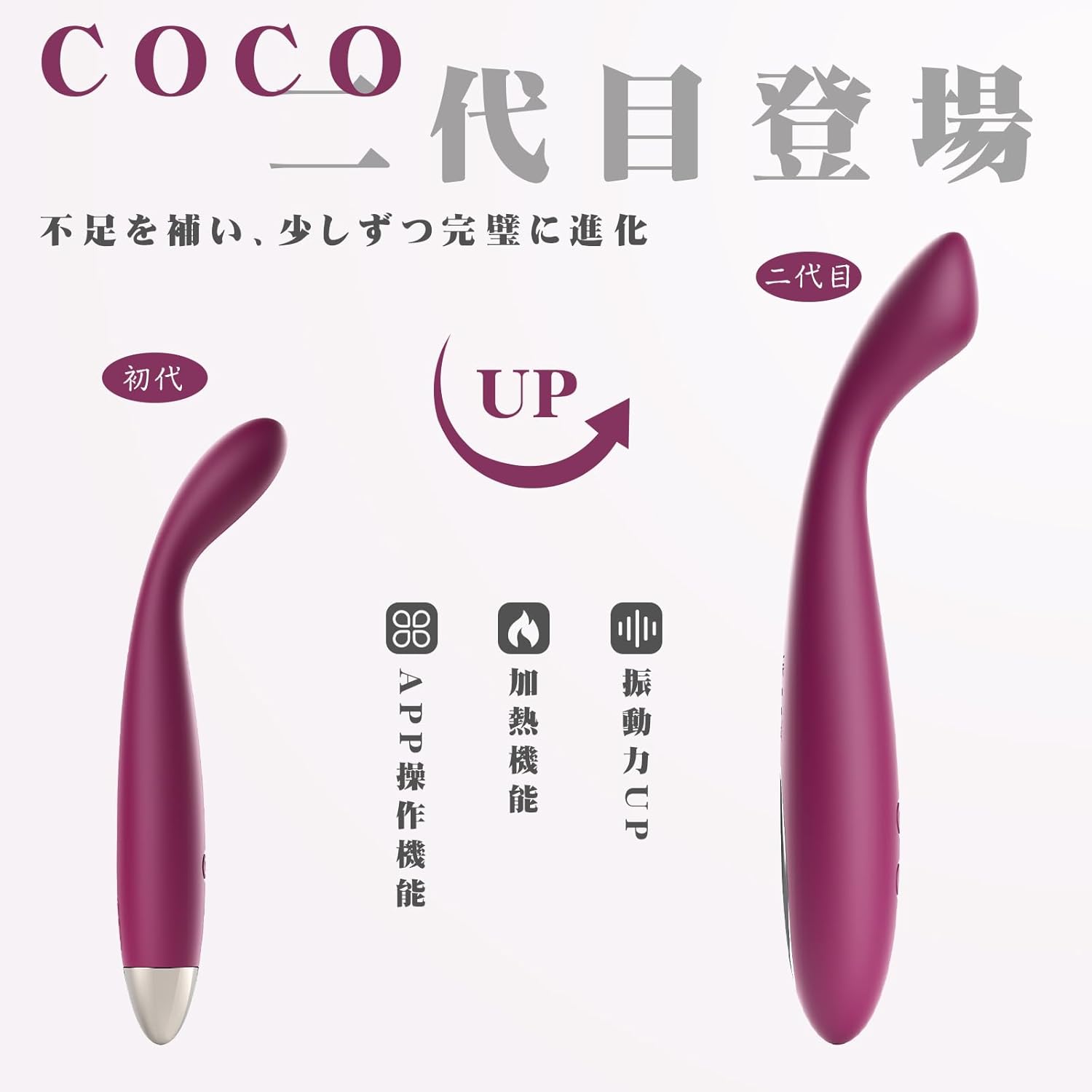 SVAKOM Coco 二代目 Cocopro バイブ【1分25500激震の先端技術